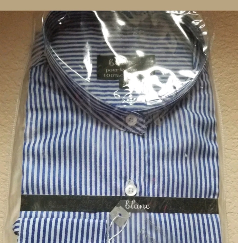 Men's New in Package Le Blanc Button Down, Size XL